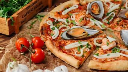 Cum se prepară pizza cu fructe de mare? Rețetă de pizza mediteraneană cu fructe de mare acasă! Pizza Di Mare