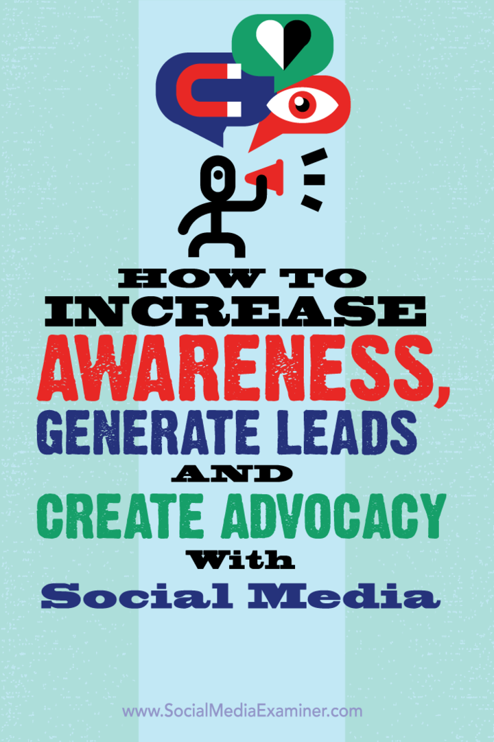 marketing social media în conștientizarea mărcii, clienți potențiali și advocacy