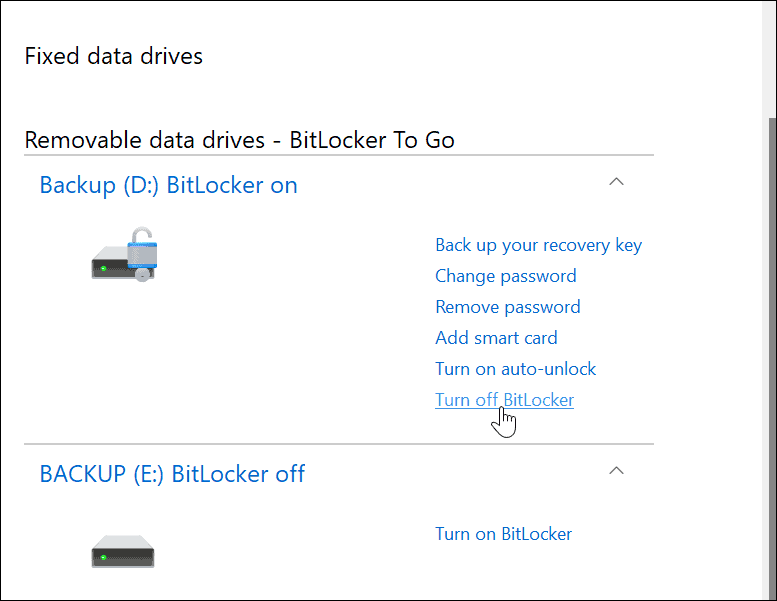 utilizați BitLocker to Go pe Windows 11