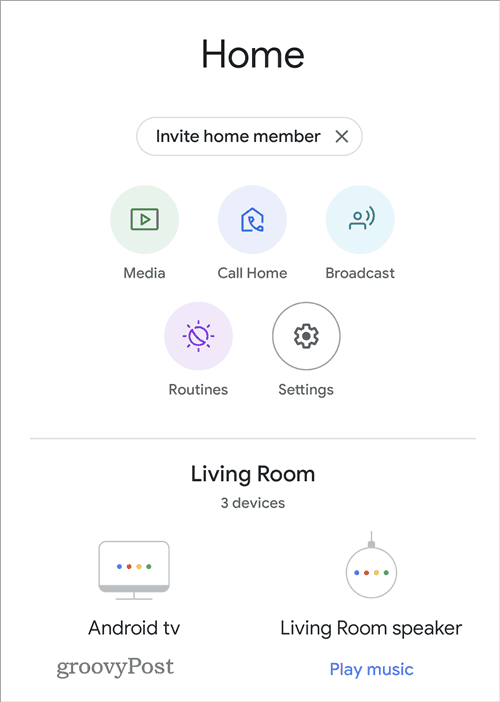 Egalizator de sunet Google Home