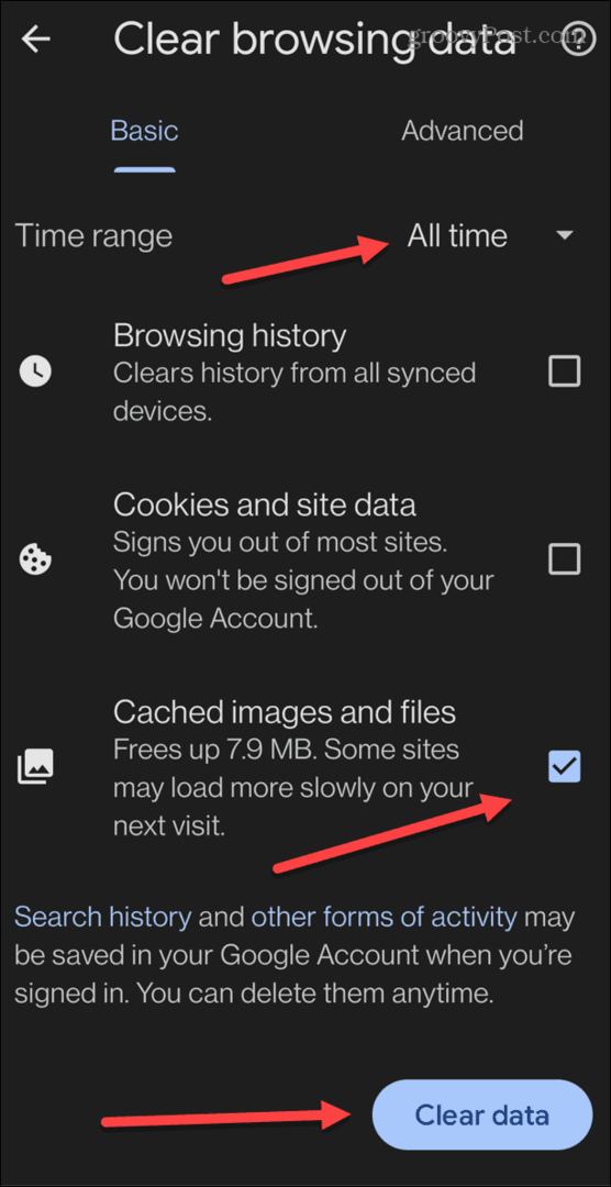 Ștergeți memoria cache Android