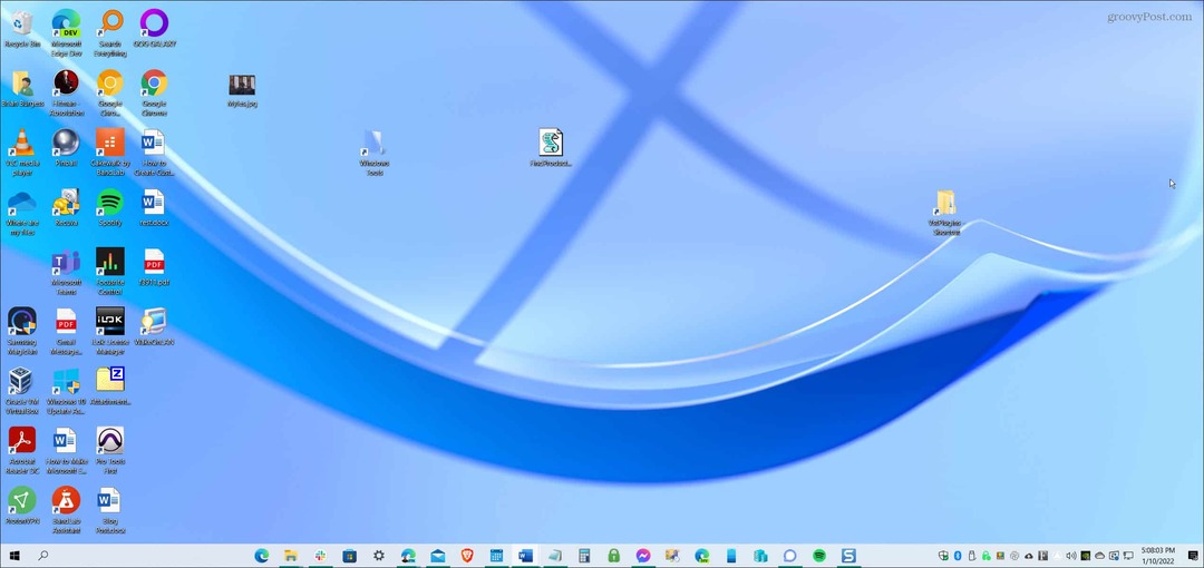 bara de activități din centrul Windows 10