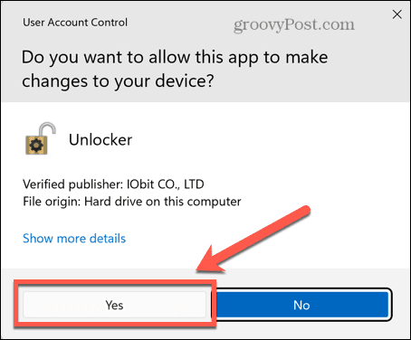 Windows permite permisiuni iobit