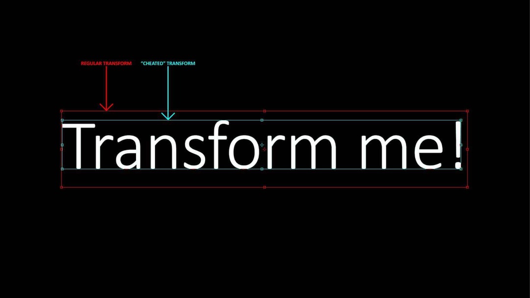 Cheat Photoshop Transformarea stratului de text Trick transforma-mi text limitele comparație Photoshop înșelăciune tradițională noi limite inteligente precise