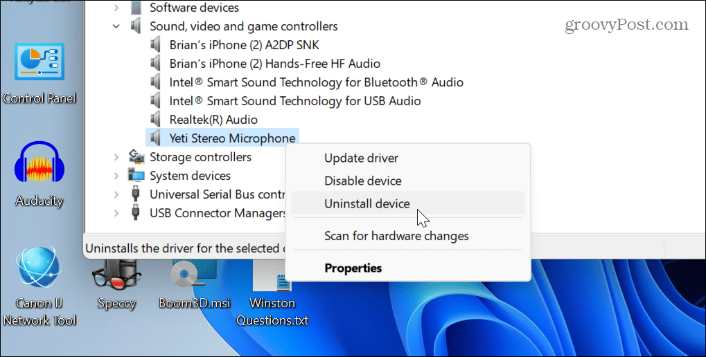 Resetați setările audio pe Windows 11