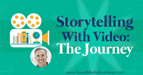 Povestiri cu videoclip: Călătoria cu informații de la Michael Stelzner pe Social Media Marketing Podcast.
