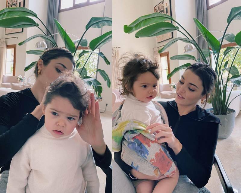 Hande Erçel a scuturat social media împreună cu nepotul său Mavi!