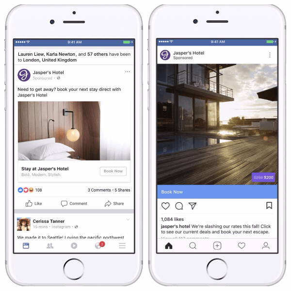 Facebook adaugă context social și suprapuneri la anunțurile dinamice pentru călătorii.