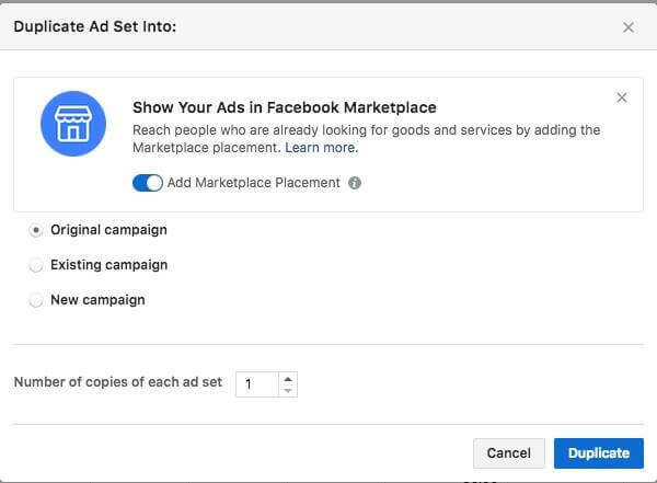 Facebook pare să fi lansat o nouă destinație de plasare a anunțurilor în Marketplace, secțiunea de cumpărare și vânzare care se concentrează pe oferte locale.