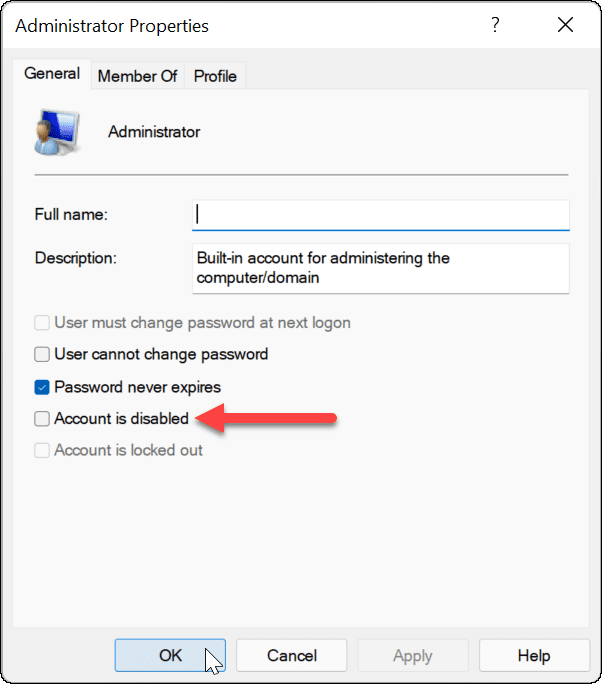 activați contul de administrator pe Windows 11