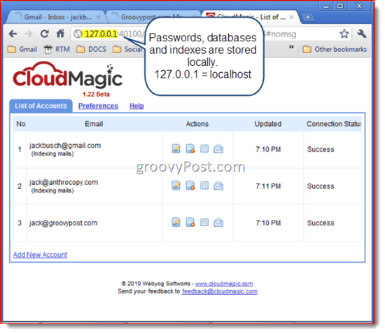 CloudMagic: căutare instantanee de Gmail