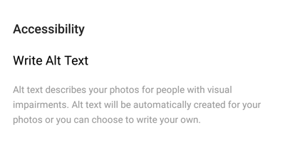 Cum să adăugați text alternativ la postările Instagram, descrierea textului alternativ și la ce scop servește