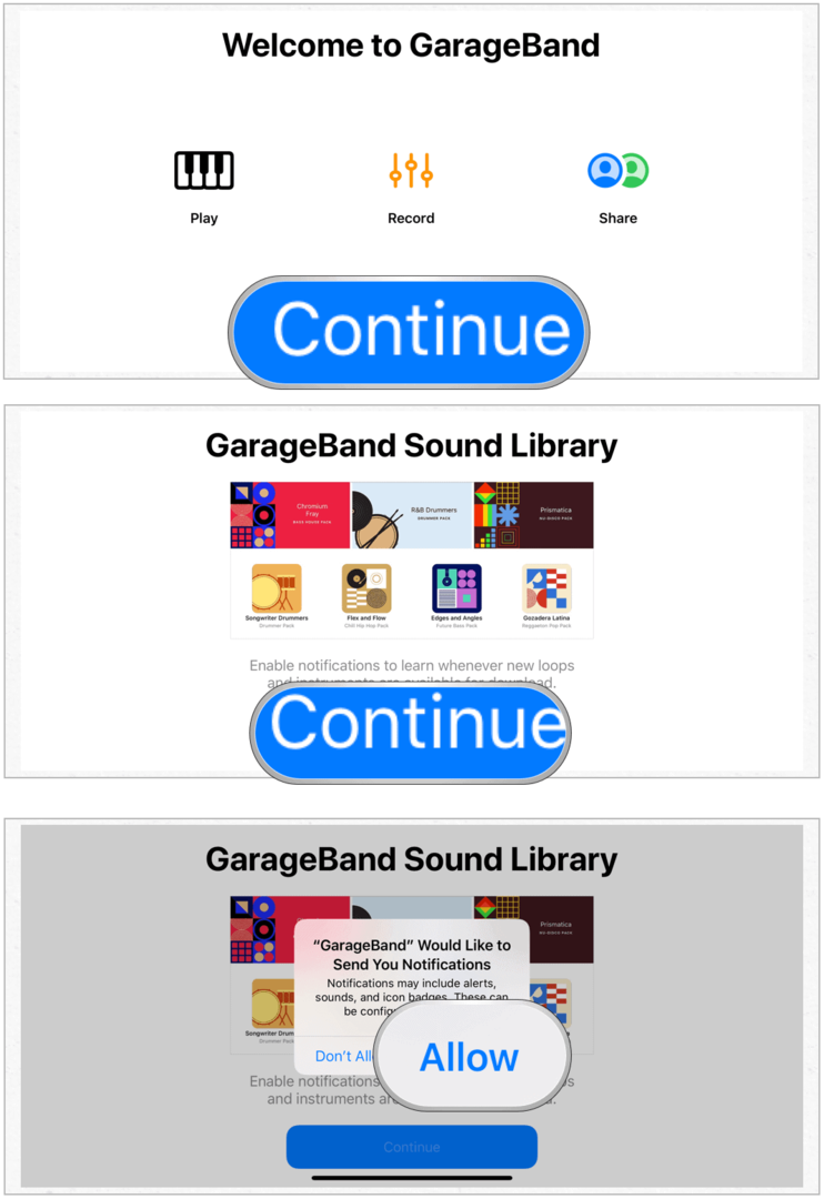 Instalare GarageBand pe iPhone