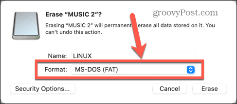 format de disc mac