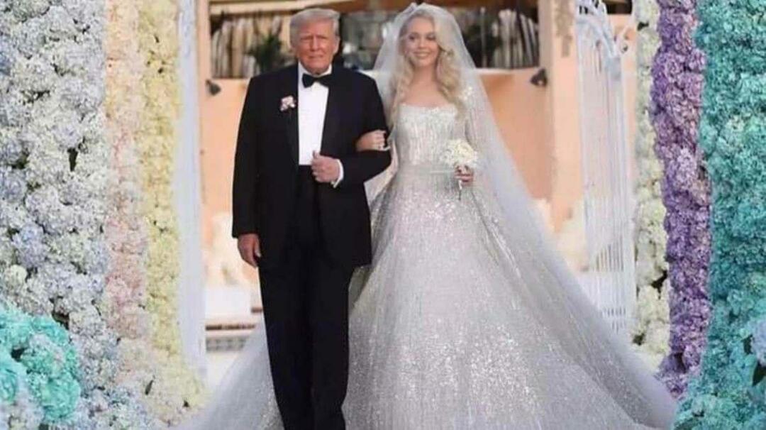 Rochia de mireasă a lui Tiffany Trump a marcat nunta