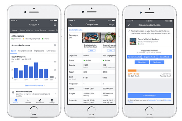 Facebook a lansat noi instrumente, optimizări și resurse pentru Ads Manager pe mobil.