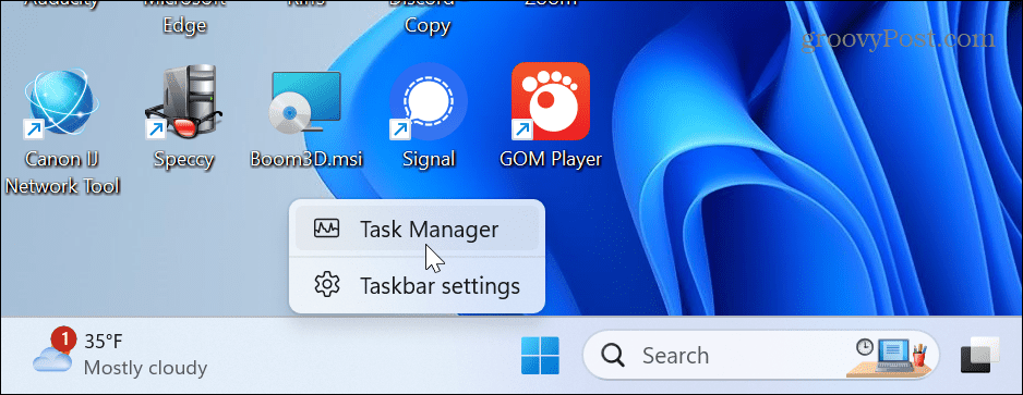 Task Manager Always on Top 