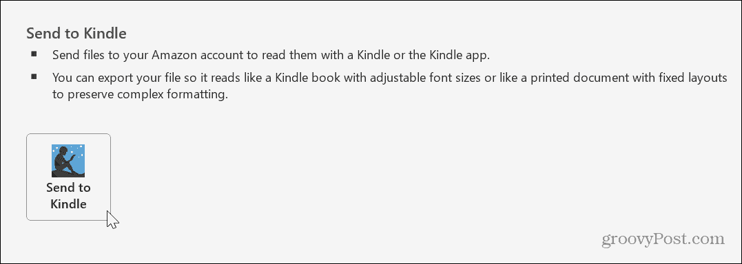 Trimiteți documente Word pe Kindle 