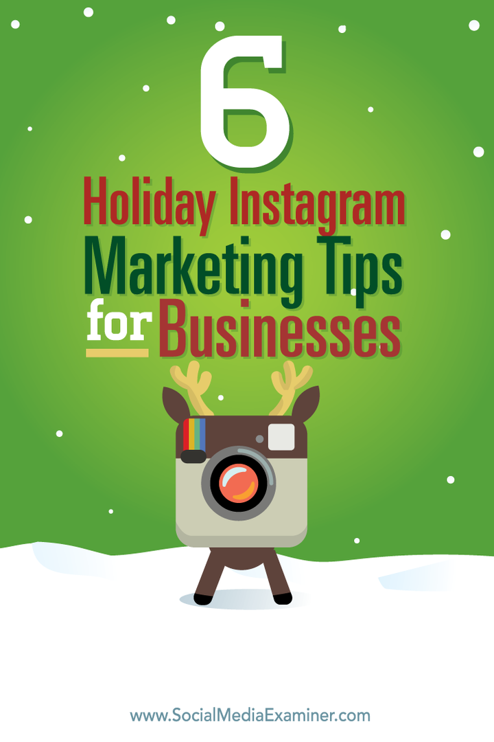 6 sfaturi de marketing pentru vacanță pe Instagram pentru companii: examinator de rețele sociale