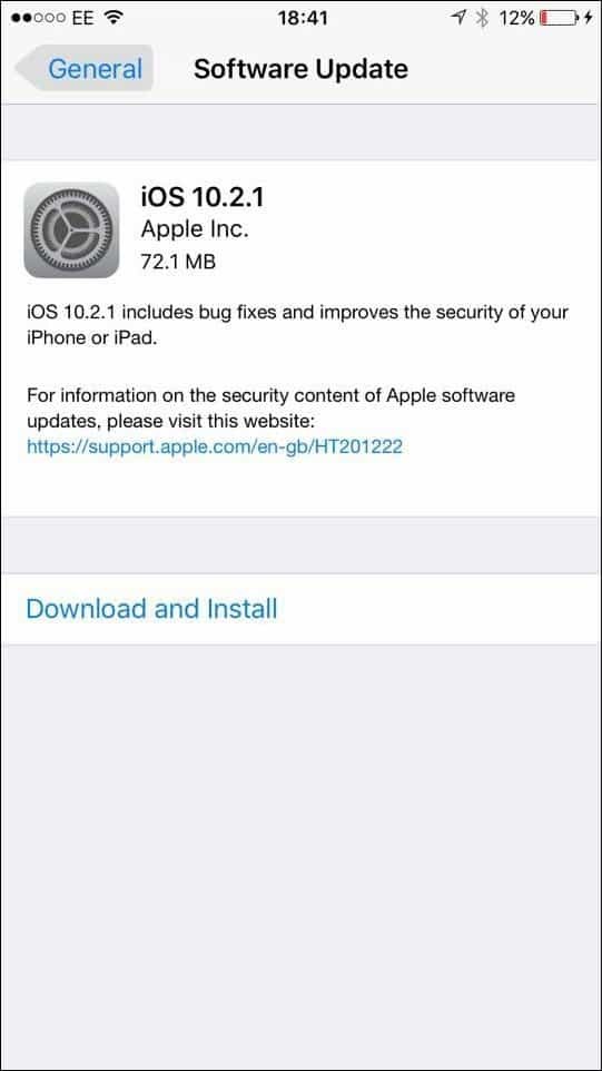 Apple iOS 10.2.1 - Ar trebui să faceți upgrade și ce este inclus?
