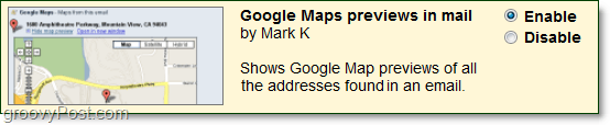 Previzualizări Google Maps Recenzii în Laboratoarele Gmail