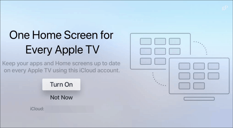 Un ecran de pornire Fiecare Apple TV