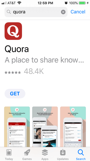 Accesați Quora pe desktop sau mobil.
