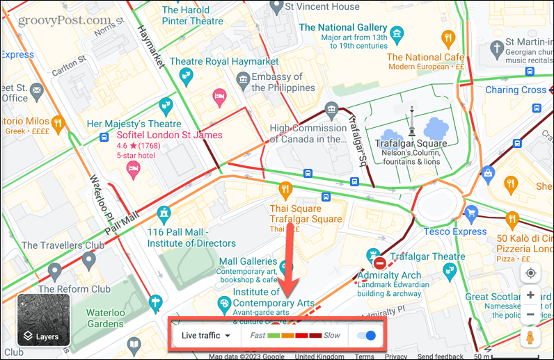 bara de trafic live google maps