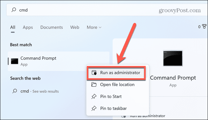 Windows 11 rulează ca administrator