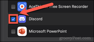 permisiuni de înregistrare a ecranului discord mac