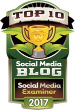 examinator de rețele sociale top 10 insignă de blog social media 2017
