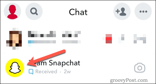 Deschide pictograma prieten pe Snapchat