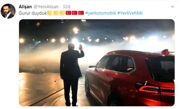 Partajarea auto a președintelui Erdogan a zguduit media socială! Creșterea numărului de urmăritori ...