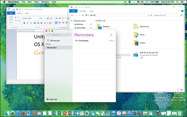 Aplicații Windows OS X