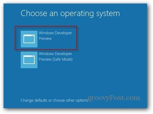 alegeți sistemul de operare