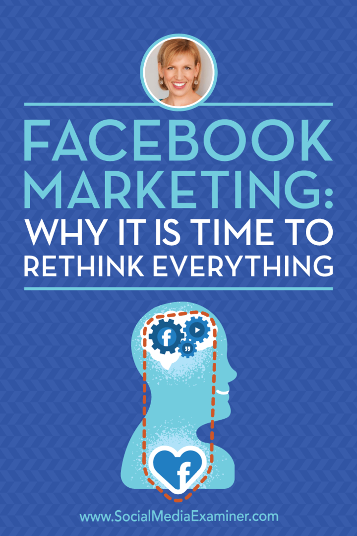 Marketing Facebook: De ce este timpul să ne regândim totul, oferind informații de la Oaspeți pe podcast-ul Social Media Marketing.