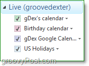importați calendarul Google în Windows Live