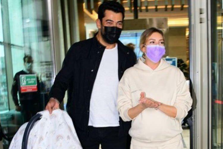Imagini cu Kenan Imirzalıoğlu și soția sa Sinem Kobal părăsind spitalul