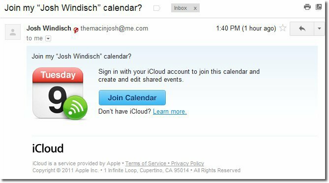 Apple iCloud: Partajează calendare publice și private