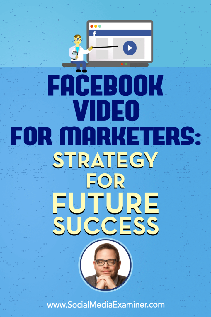 Video Facebook pentru specialiștii în marketing: strategie pentru succesul viitor: examinator social media