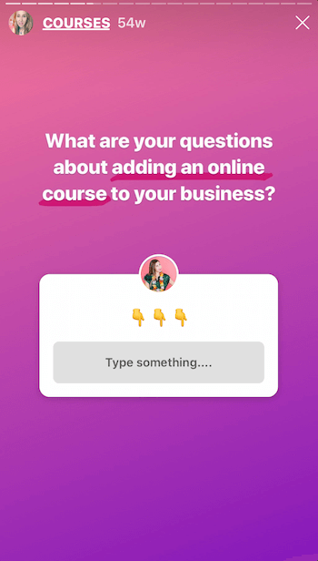 Poveste Instagram cu autocolant Întrebări