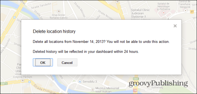 Istoricul locațiilor Google