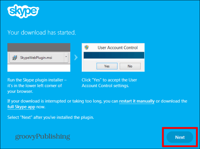 Plugin instalat Skype HD Outlook