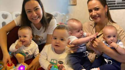 Noua poză a prezentatorului Ezgi Sertel cu copiii ei gemeni! 
