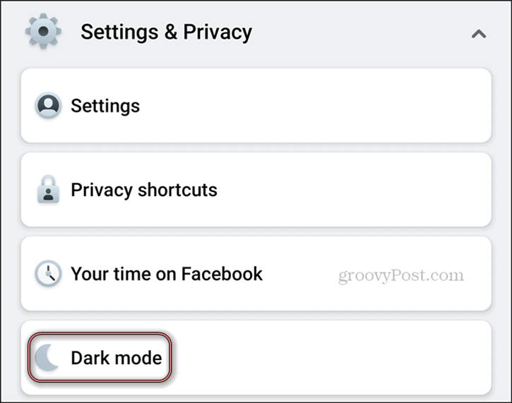 Facebook Dark Mode Setări Android Confidențialitate Dark Mode