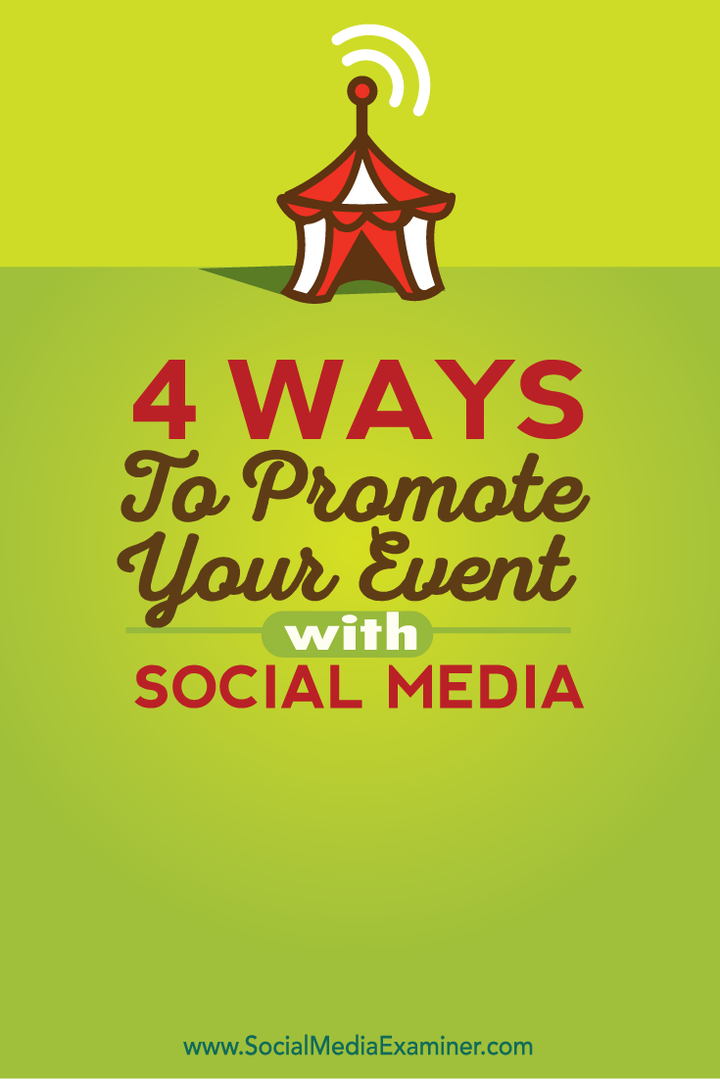 cum să vă promovați evenimentele cu social media