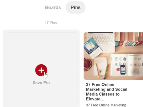 Pentru a obține mai mult trafic dintr-o postare de imagine populară, fixați imaginea pe o placă Pinterest.