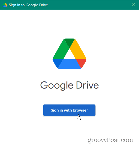  conectați-vă adăugați Google Drive la exploratorul de fișiere