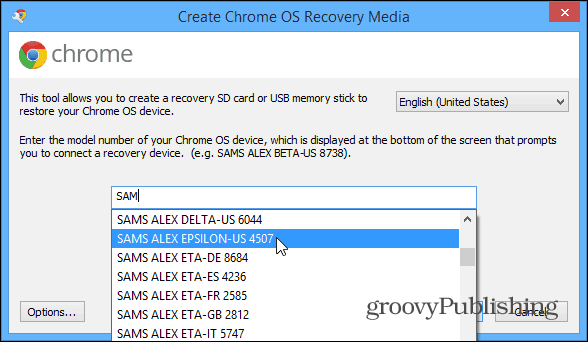 Recuperarea sistemului de operare Chrome