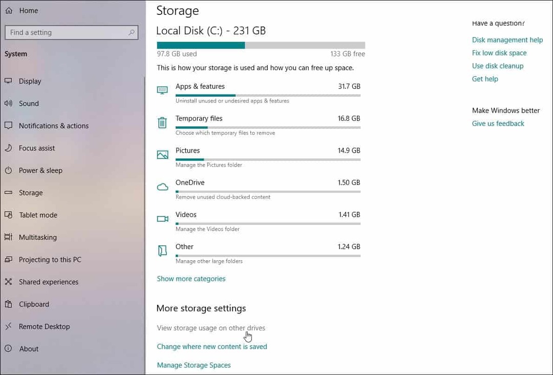Cum să vizualizați toate dispozitivele de stocare conectate pe Windows 10 1903 mai 2019 Actualizare